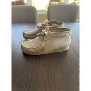 Clarks Stinson Hi Chukka Boots Mens 9.5 Beige Sand 78733 Great Condition 👀👀